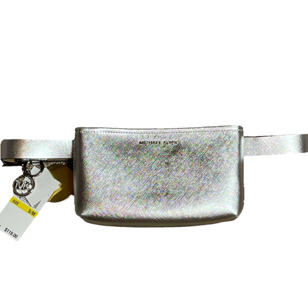 Michael Kors Silver Belt Bag